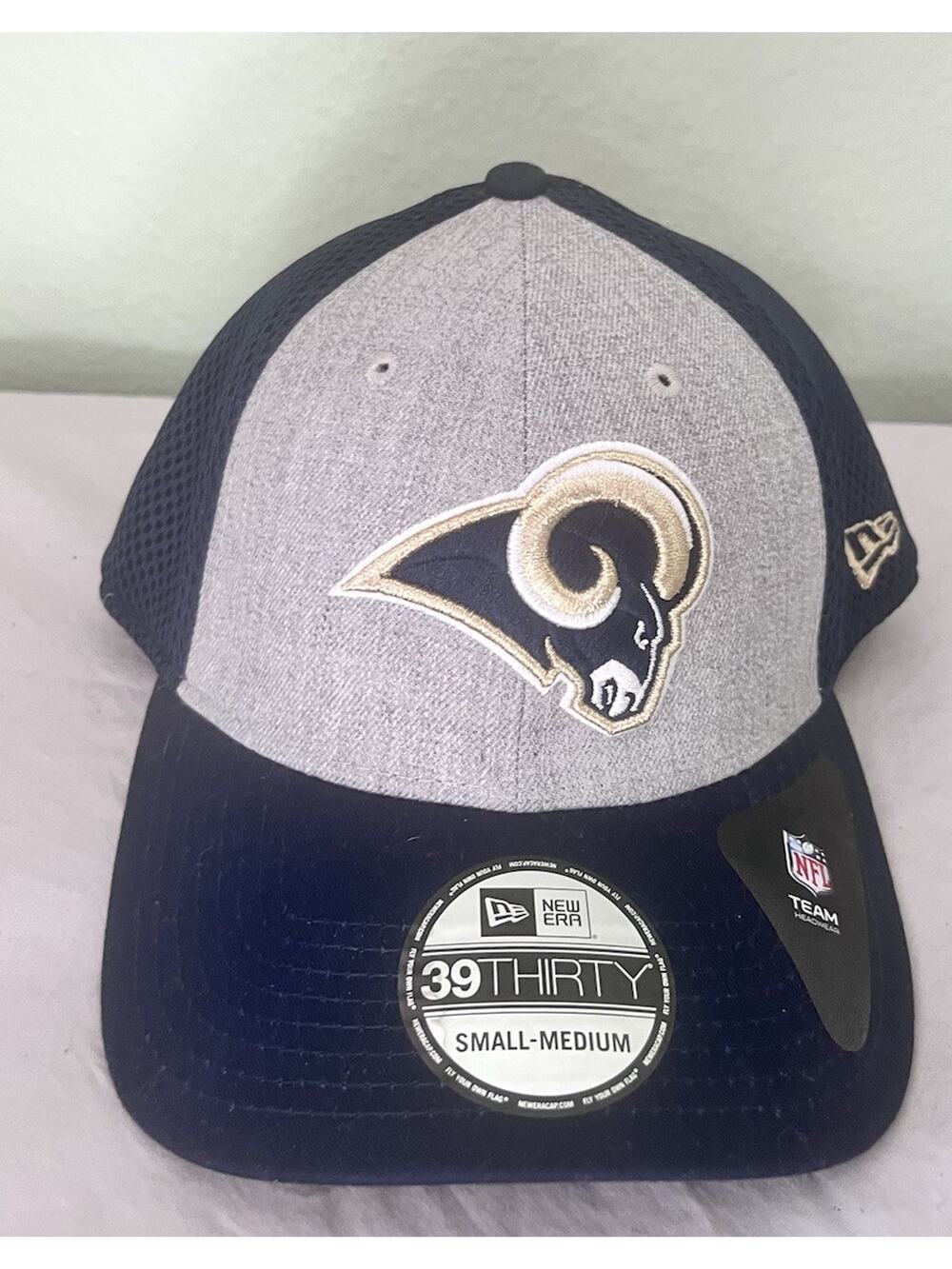 Los Angeles NFL New Era 39 Thirty Baseball Cap Small / Medium Gray / Navy Blue